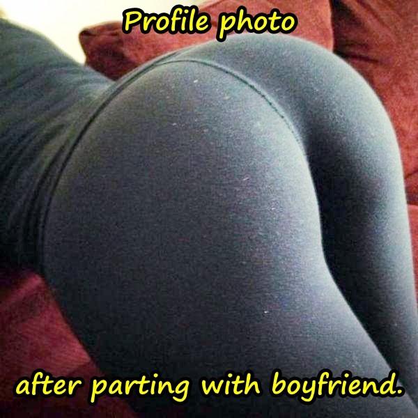 Profile photo after parting with boyfriend