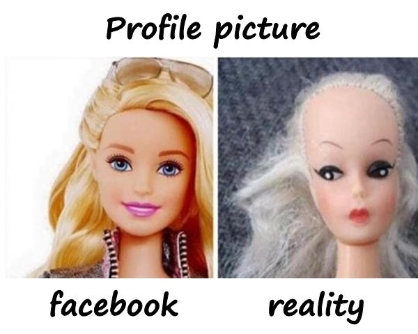 Profile picture: Facebook and reality