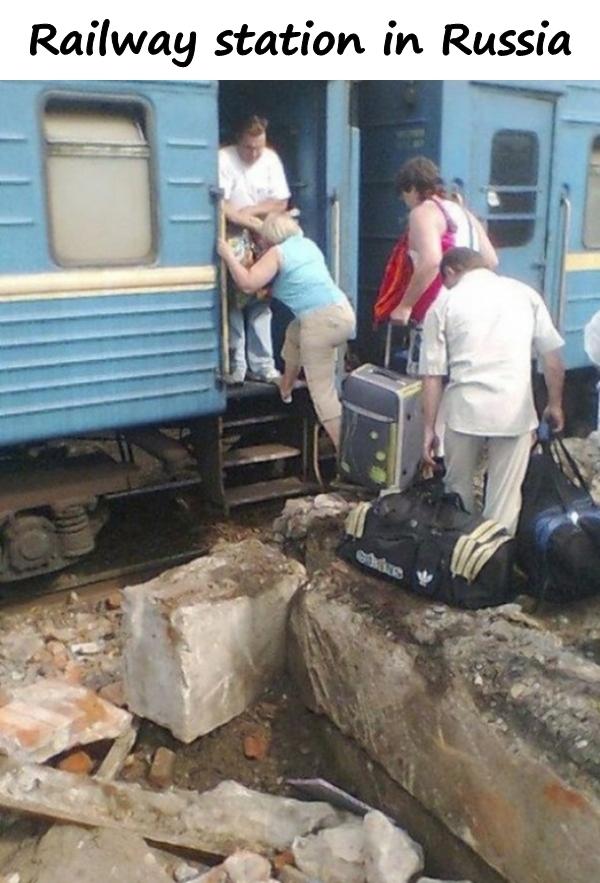 Railway station in Russia