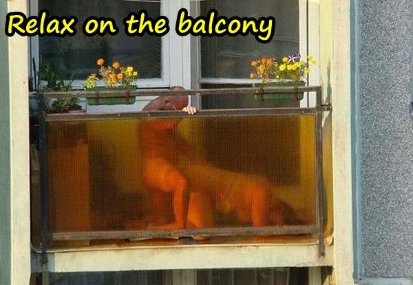 Relax on the balcony