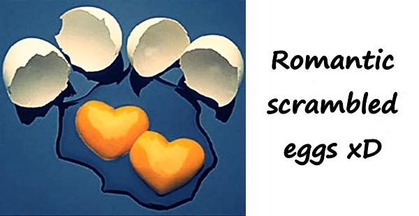 Romantic scrambled eggs