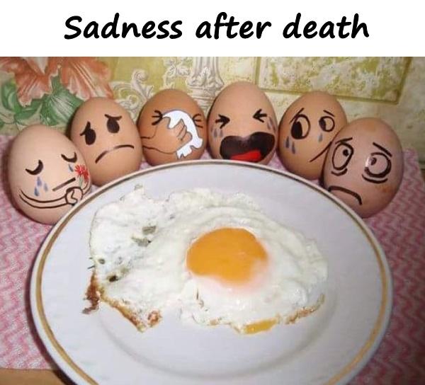 Sadness after death