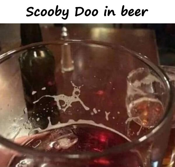 Scooby Doo in beer