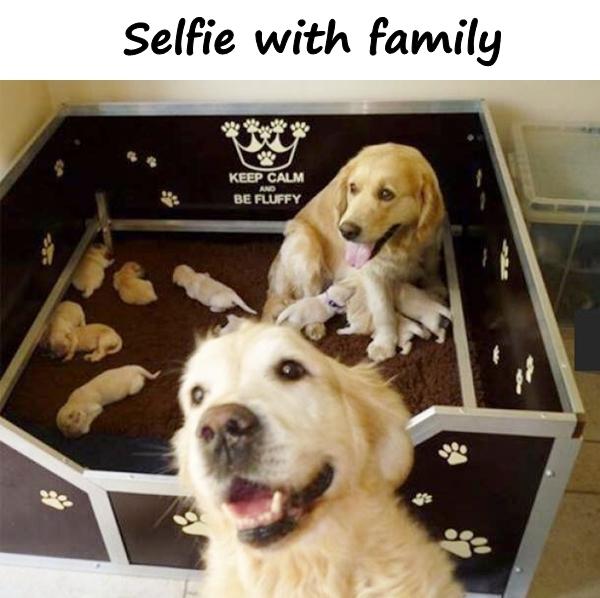 Selfie with family