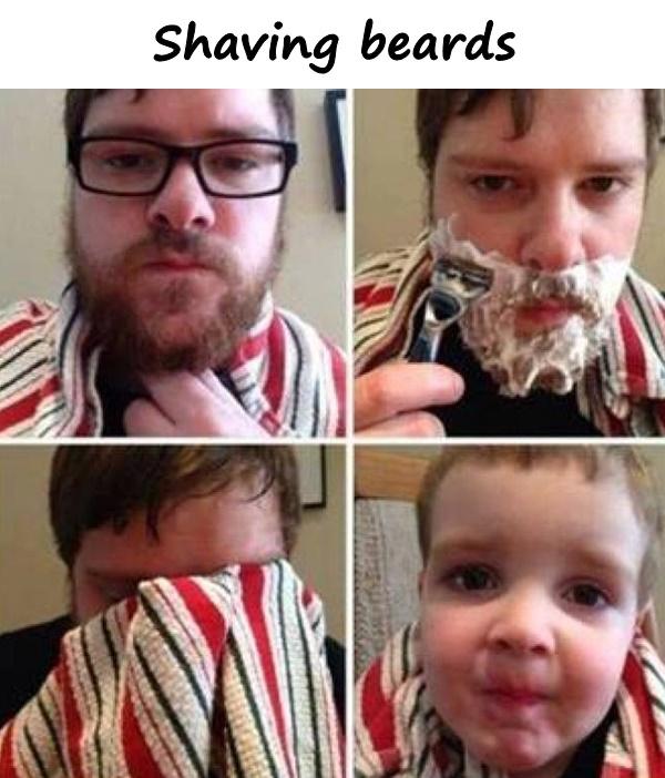 Shaving beards