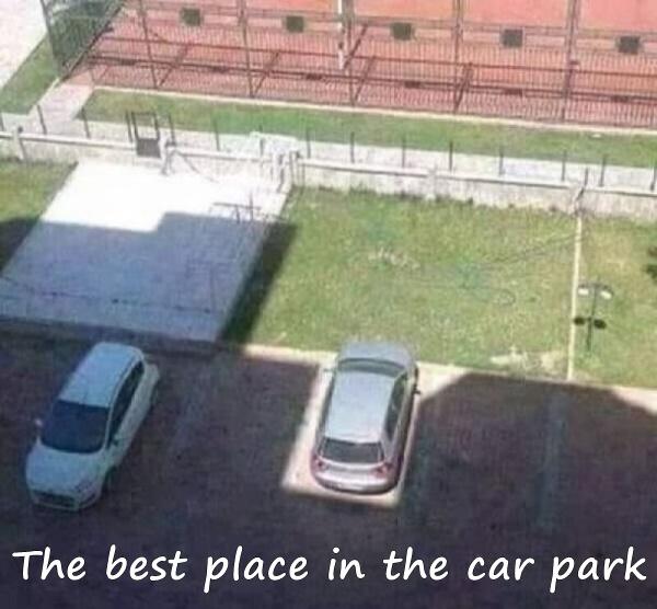 The best place in the car park