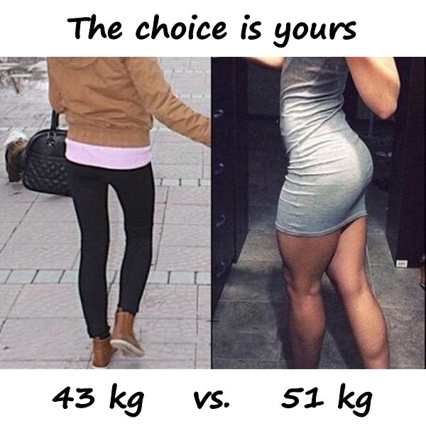 The choice is yours