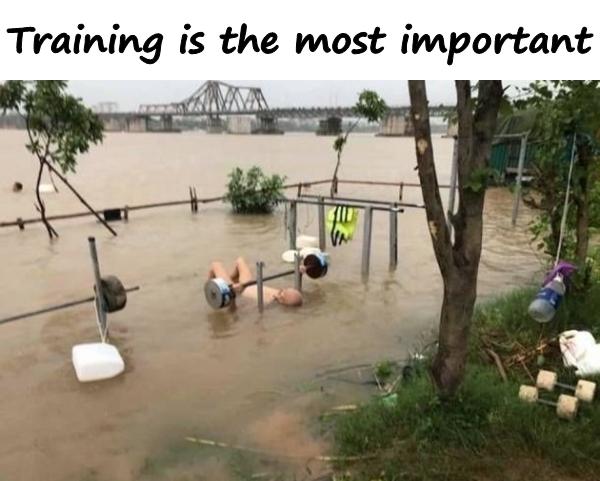 Training is the most important