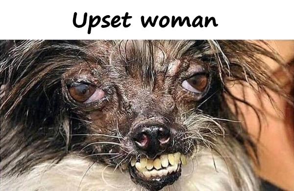 Upset woman