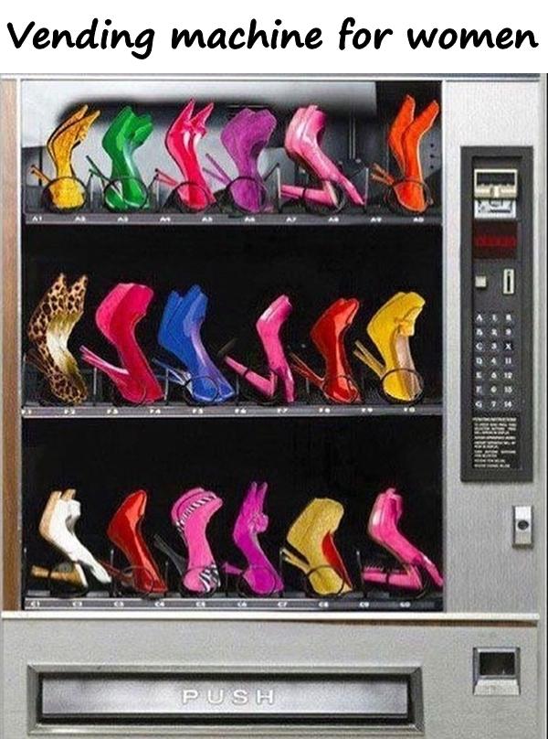 Vending machine for women