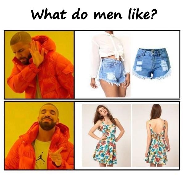 What do men like