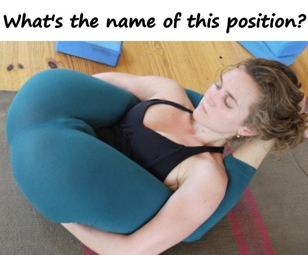 What's the name of this position