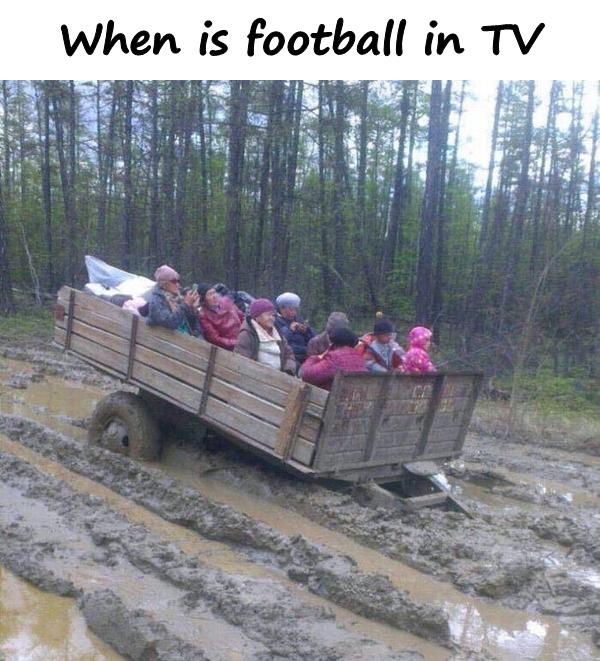 When is football in TV