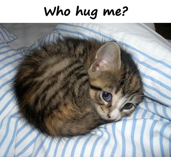 Who hug me