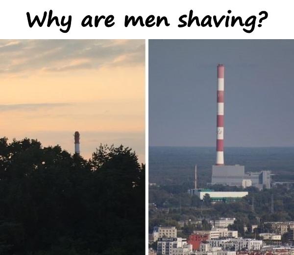 Why are men shaving