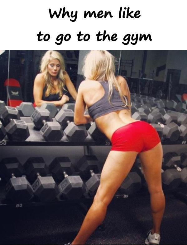 Why men like to go to the gym