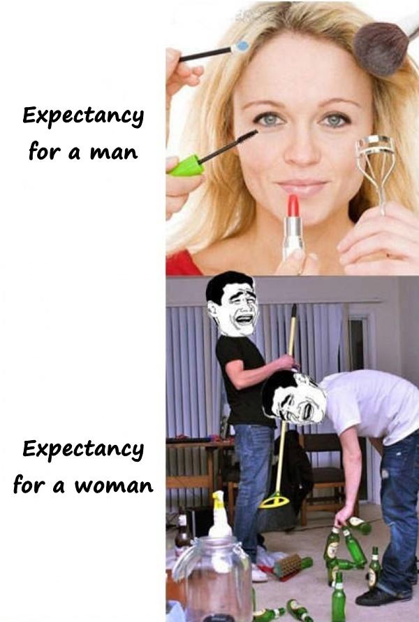 Woman vs. man