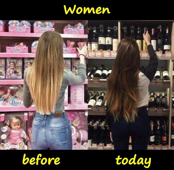 Women - before dolls, today vodka