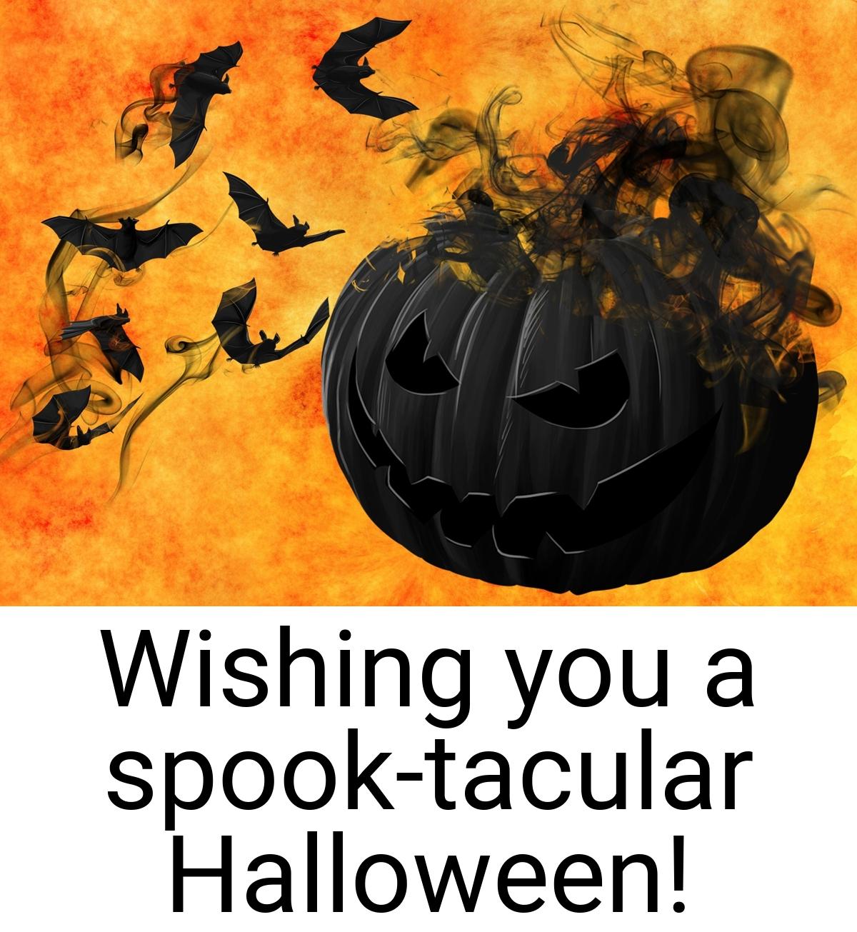 Wishing you a spook-tacular Halloween