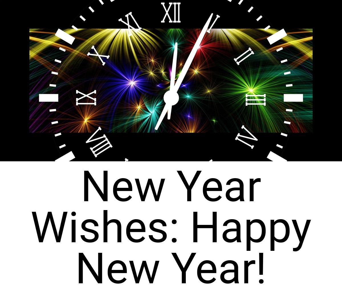 New Year Wishes: Happy New Year