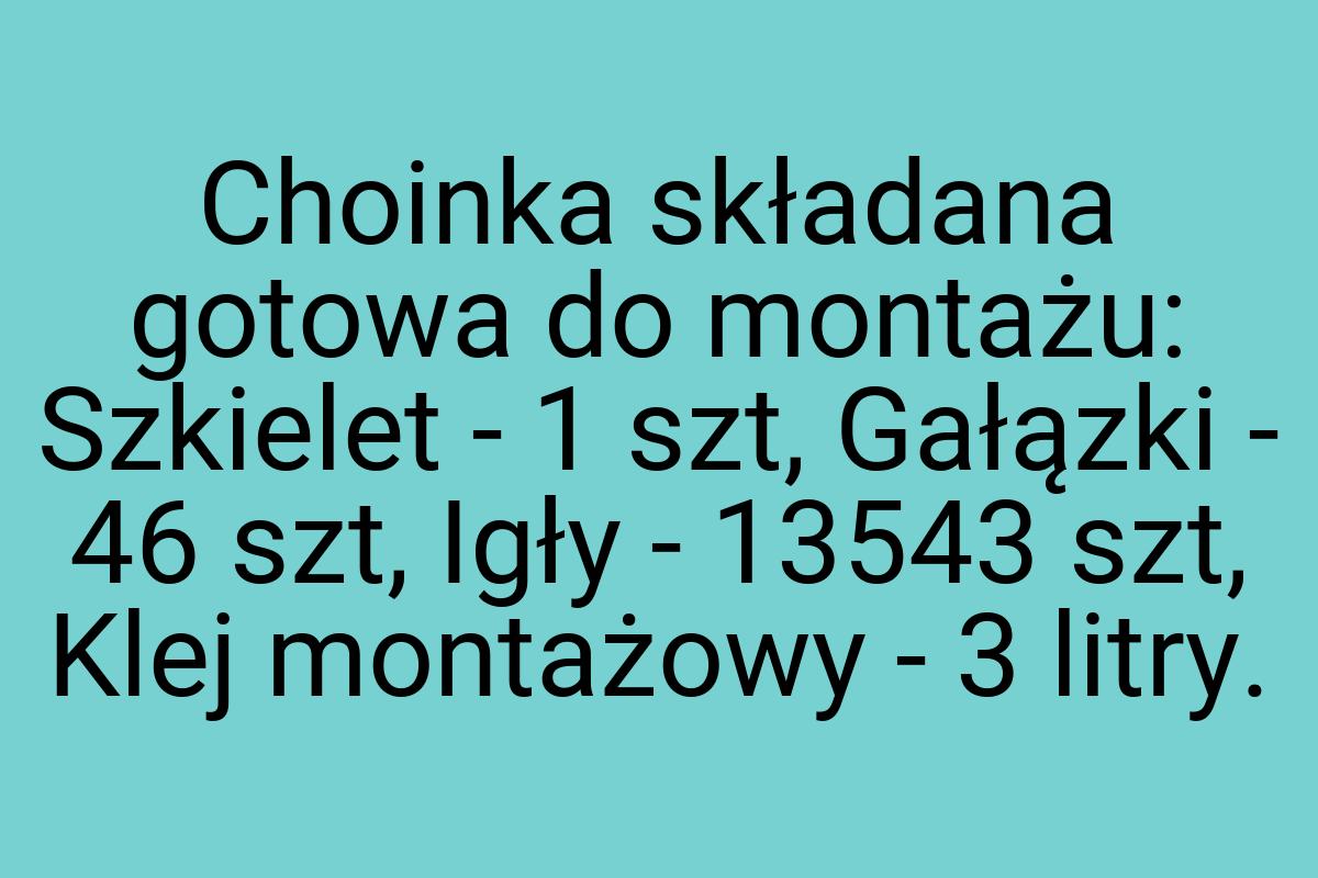 Choinka składana gotowa do montażu: Szkielet - 1 szt