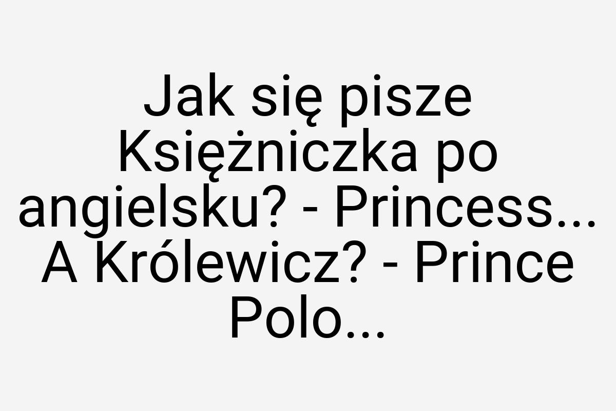 Jak się pisze Księżniczka po angielsku? - Princess... A