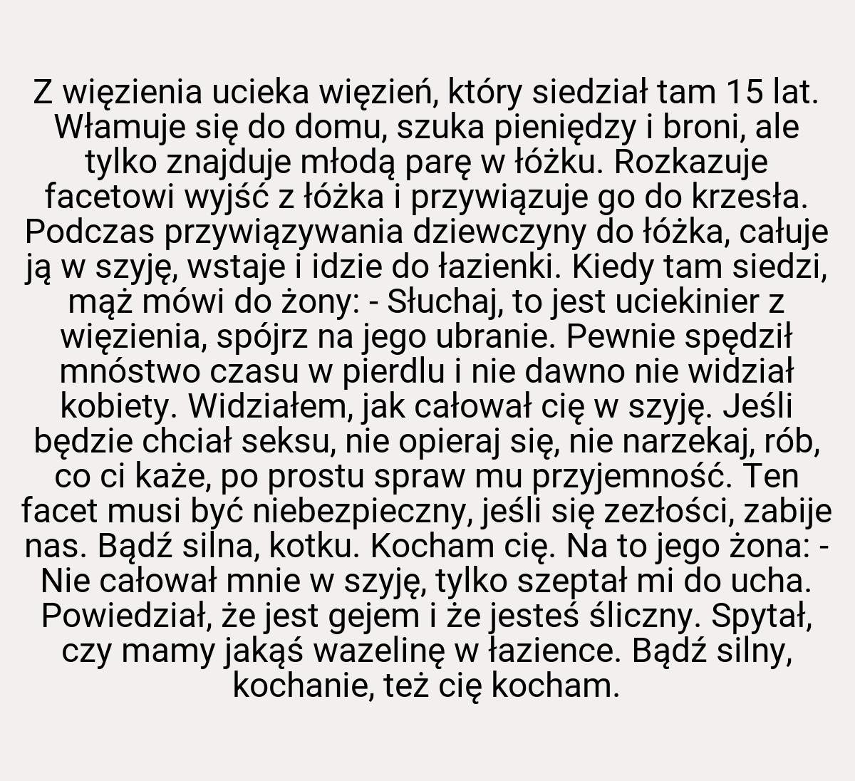 Z więzienia ucieka więzień, który siedział tam 15 lat