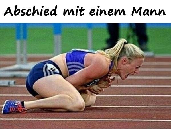 Abschied mit einem Mann