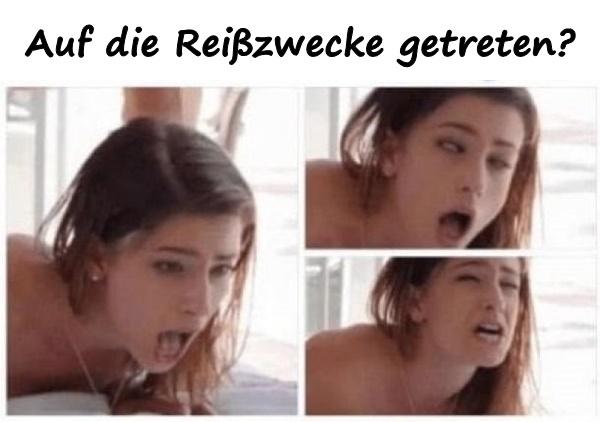 Auf die Reißzwecke getreten