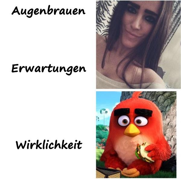 Augenbrauen - Erwartungen vs. Wirklichkeit