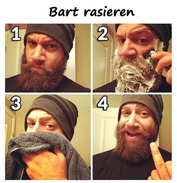 Bart rasieren