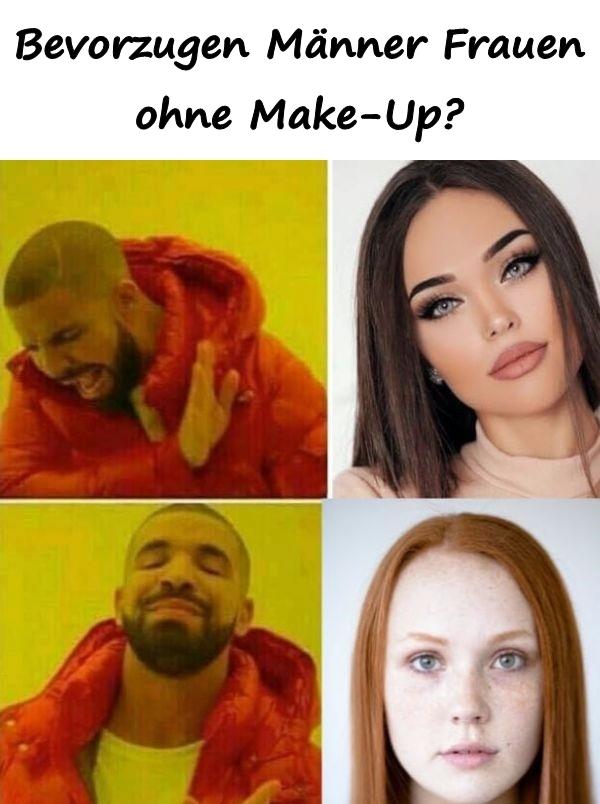 Bevorzugen Männer Frauen ohne Make-Up