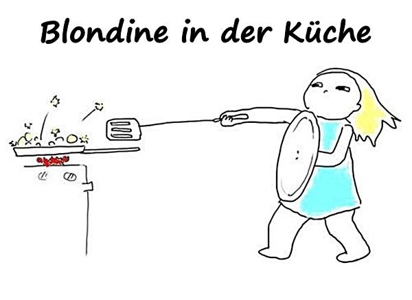 Blondine in der Küche