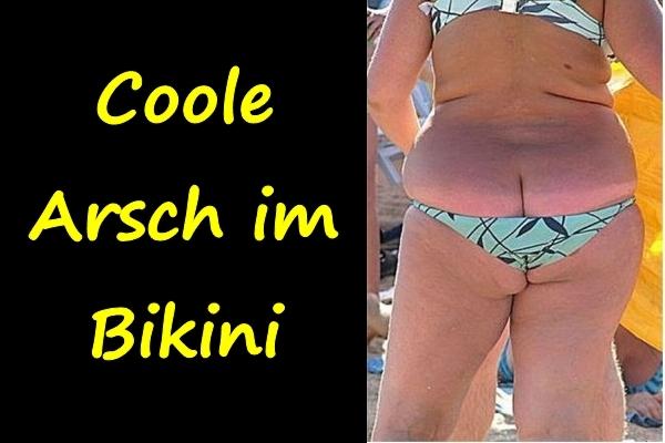 Coole Arsch im Bikini