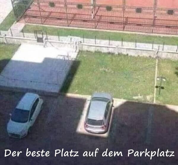 Der beste Platz auf dem Parkplatz