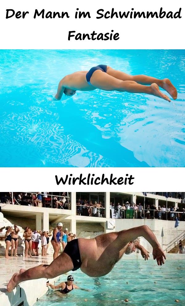 Der Mann im Schwimmbad: Fantasie und Wirklichkeit