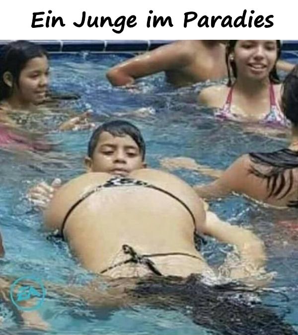 Ein Junge im Paradies