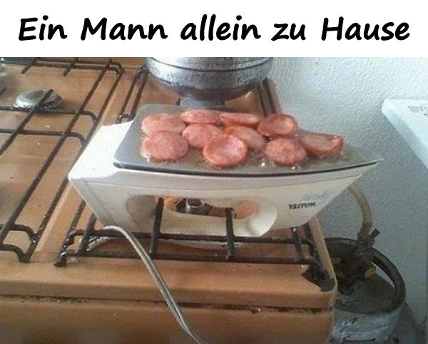 Ein Mann allein zu Hause