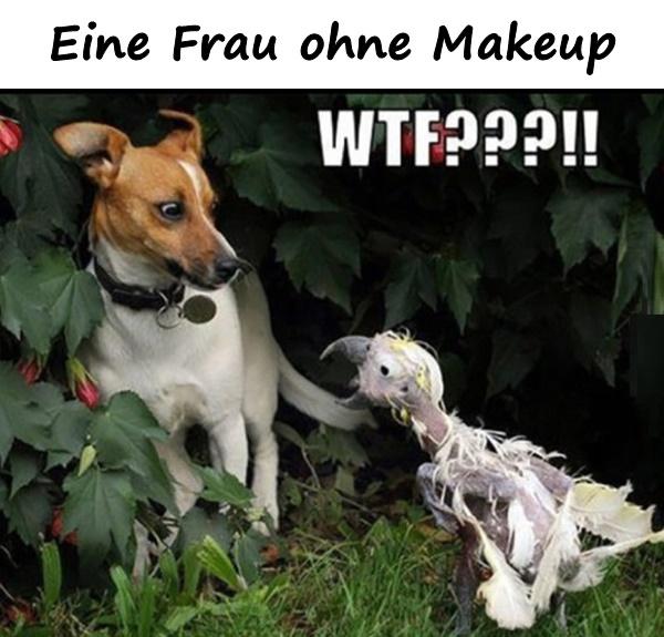 Eine Frau ohne Makeup