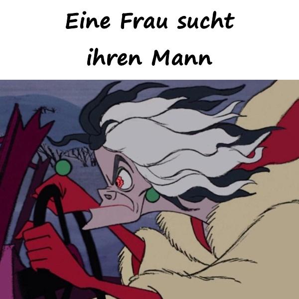 Eine Frau sucht ihren Mann