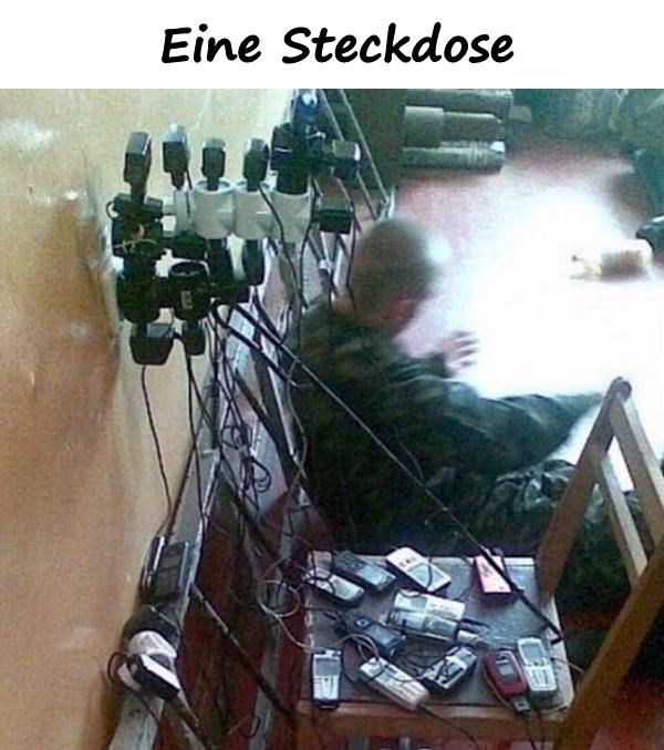 Eine Steckdose