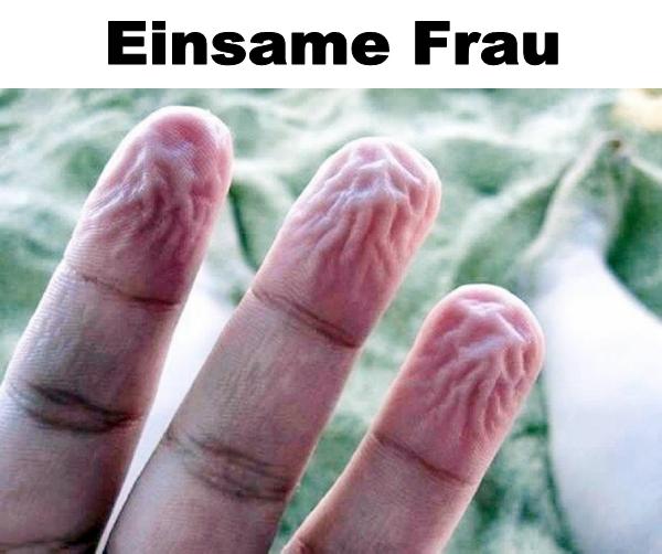 Einsame Frau