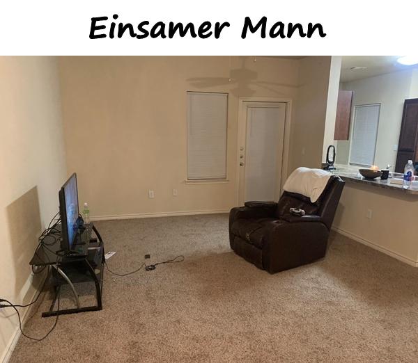 Einsamer Mann