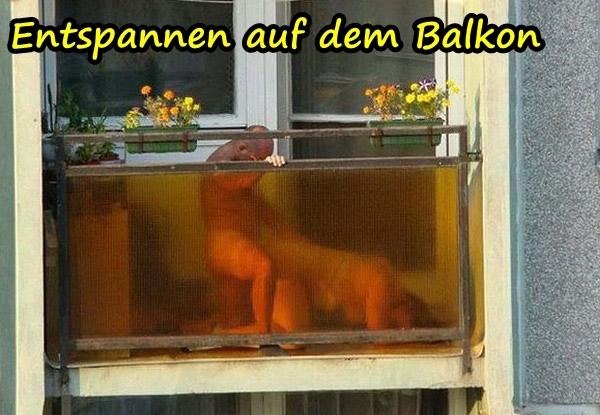 Entspannen auf dem Balkon