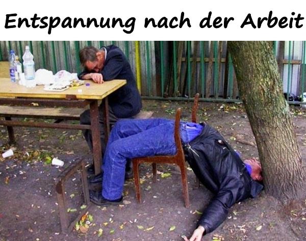 Entspannung nach der Arbeit