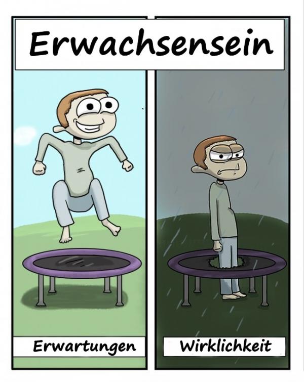 Erwachsenenalter - Erwartungen vs. Wirklichkeit