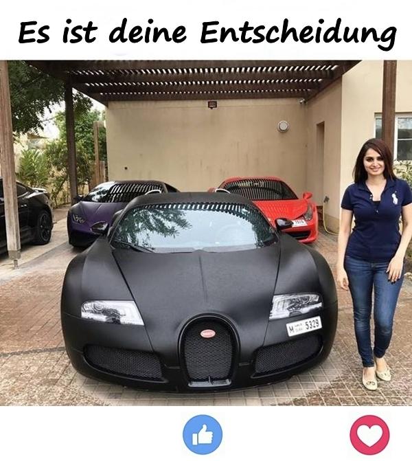 Es ist deine Entscheidung