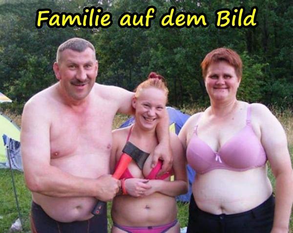 Familie auf dem Bild