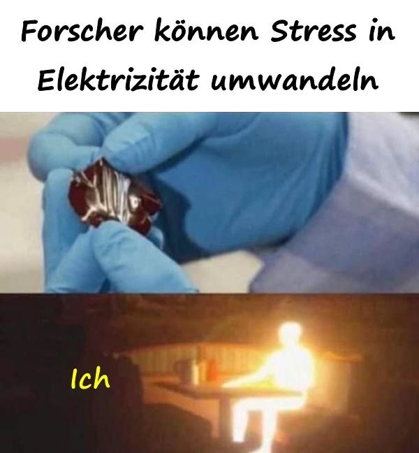 Forscher können Stress in Elektrizität umwandeln