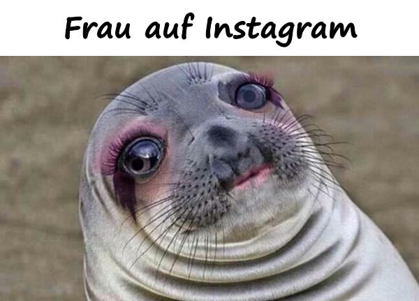 Frau auf Instagram